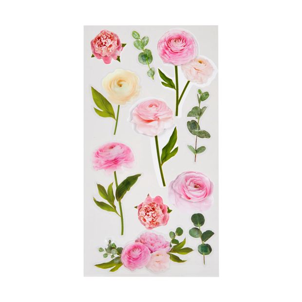 3D Stickers Sheet, Cala Rose - Anko