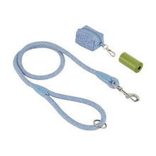 Pet Blue Knit Lead and Poo Bag Holder - Anko