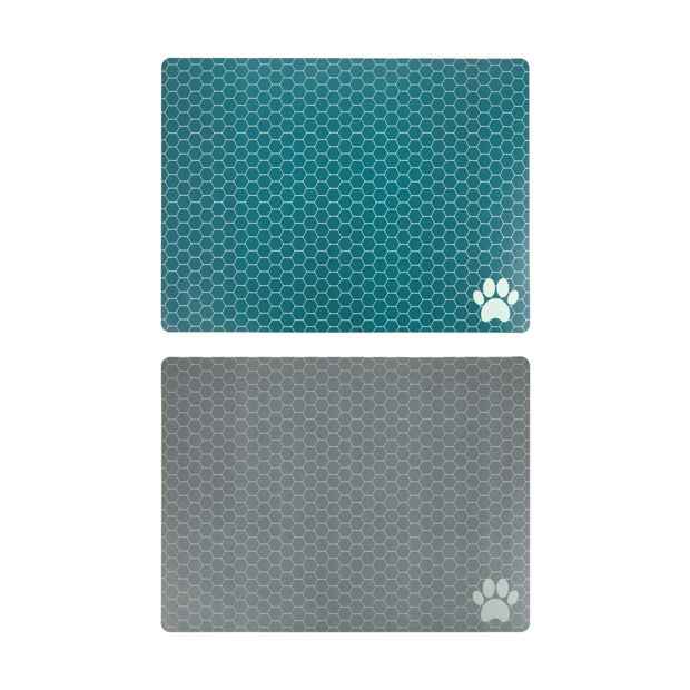 Pet Food Mat, Assorted Colours, 40x30cm