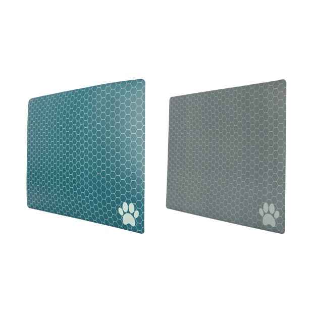 Pet Food Mat, Assorted Colours, 40x30cm