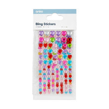 Bling Stickers, Flower and Heart - Anko