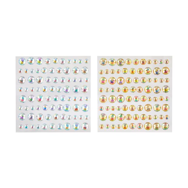 2 Sheets Bling Stickers, Metallic - Anko
