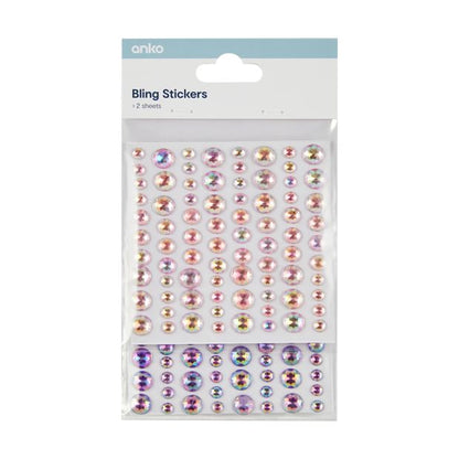 Bling Stickers, Pastel - Anko