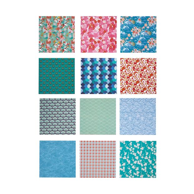 120 Piece Origami Papers, Print - Anko