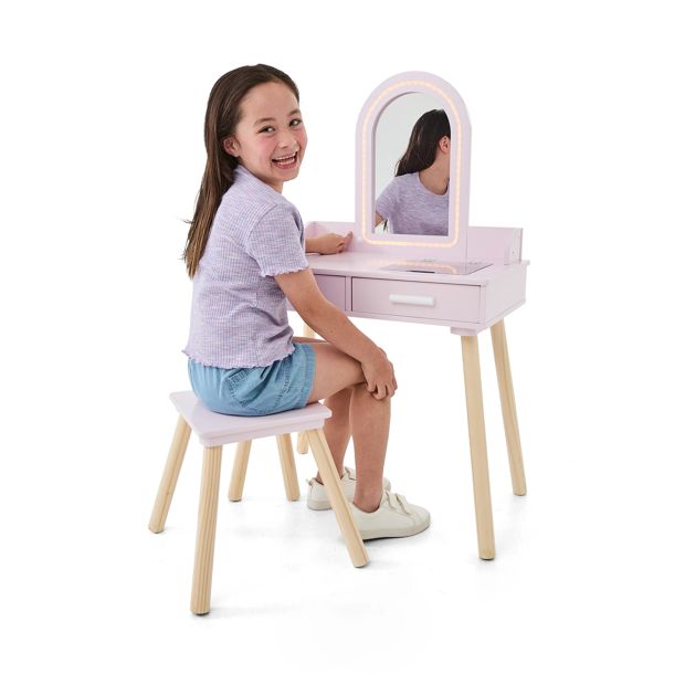 Wooden Deluxe Light Up Vanity - Anko