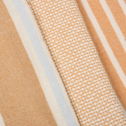 3 Pack Natural Stripe Tea Towels - Anko