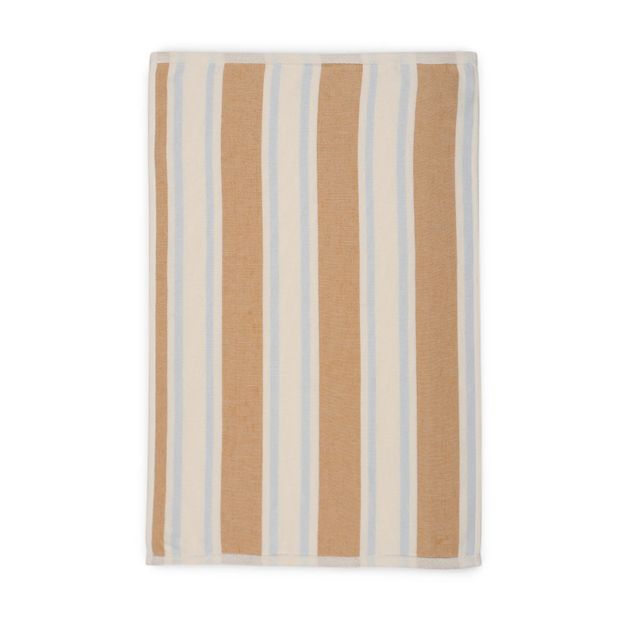 3 Pack Natural Stripe Tea Towels - Anko