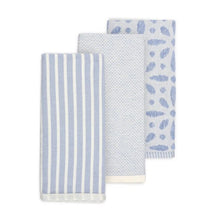 3 Pack Tile Blue Tea Towels - Anko
