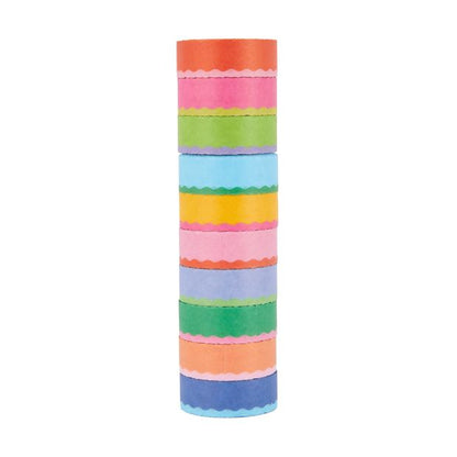 10 Pack Washi Tapes, Wavy - Anko