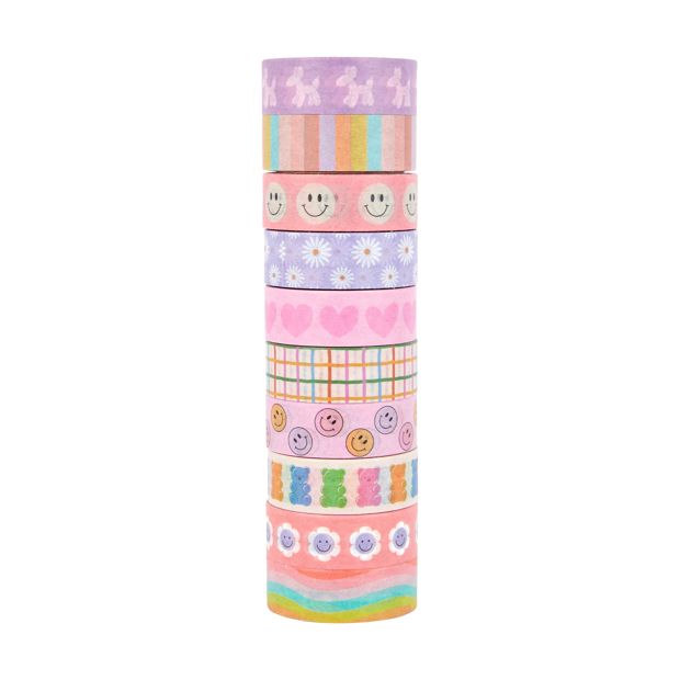 10 Pack Washi Tapes, Retro - Anko