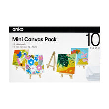10 Pack Mini Canvas Set - Anko