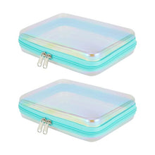 2 Pack Clear Packing Cubes, Iridescent - Anko