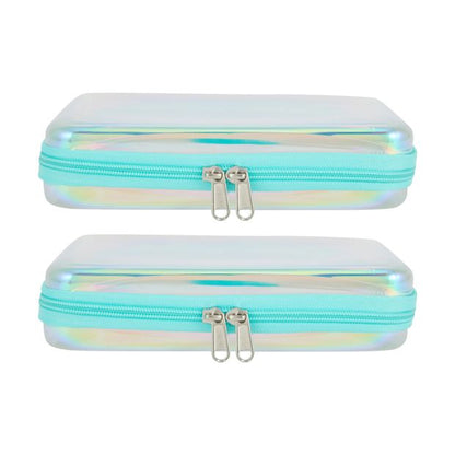 2 Pack Clear Packing Cubes, Iridescent - Anko