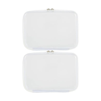 2 Pack Clear Packing Cubes, White - Anko