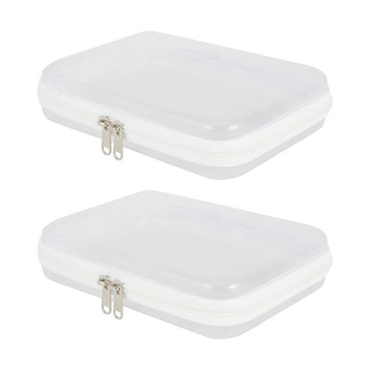 2 Pack Clear Packing Cubes, White - Anko