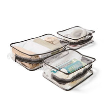 Anko 3 Piece Clear Soft Packing Cube Set