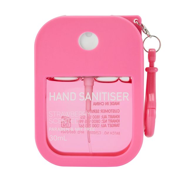 Hand Sanitiser 30ml Strawberry Scented - OXX Bodycare