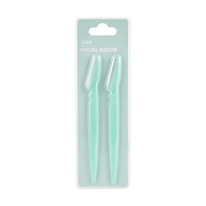 2 Pack Facial Razors, Mint - OXX Cosmetics