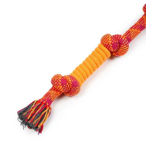Pet Toy Rope 5 Knot Wrapped - Anko