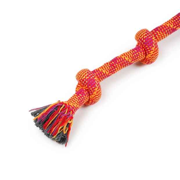 Pet Toy Rope 5 Knot Wrapped - Anko