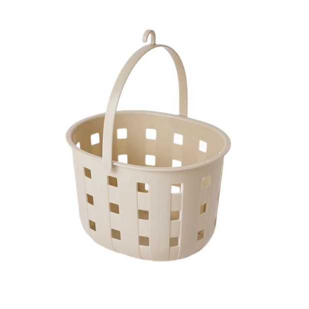 Trellis Peg Basket, Beige - Anko