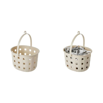 Trellis Peg Basket, Beige - Anko