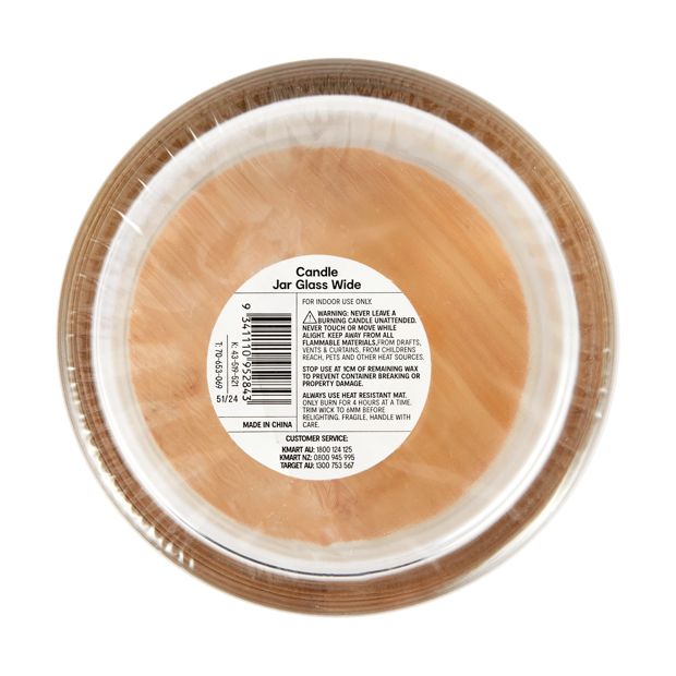 Candle Jar Glass, Wide - Anko