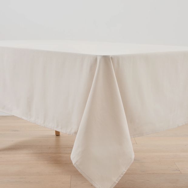 Sand Extra Large Linen Look Tablecloth - Anko