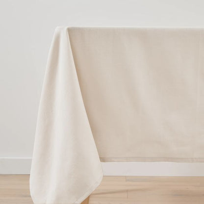 Sand Extra Large Linen Look Tablecloth - Anko
