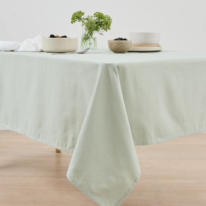 Sage Extra Large Linen Look Table Cloth - Anko