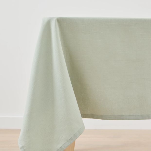 Sage Extra Large Linen Look Table Cloth - Anko