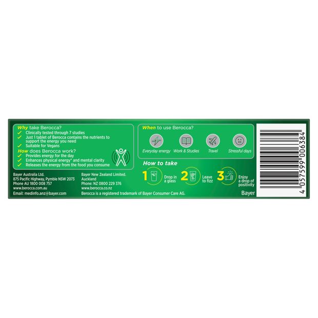 15 Pack Berroca Energy Original Berry Flavour Effervescent Tablets
