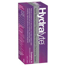 10 Pack Hydralyte Apple Blackcurrant Flavoured Effervescent Electrolyte Tablets