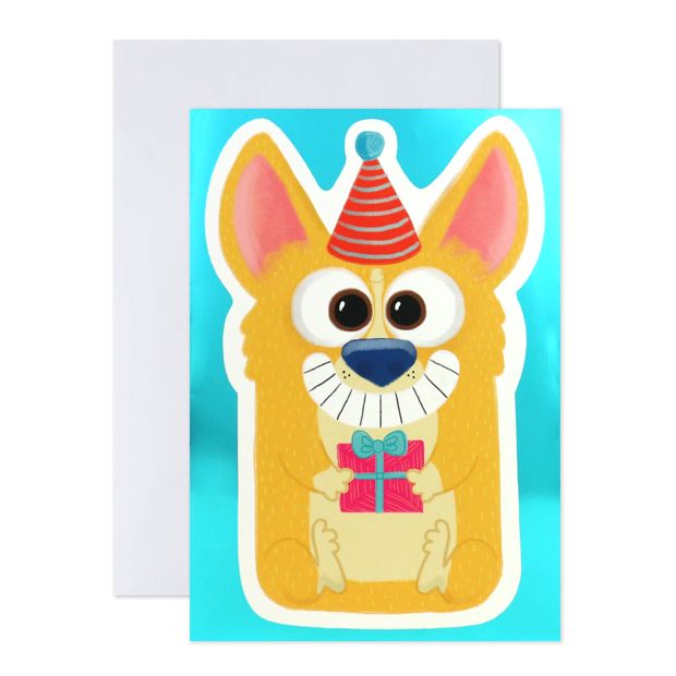 Hallmark Interactive Sound Birthday Card - Excited Dog