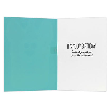 Hallmark Interactive Sound Birthday Card - Excited Dog