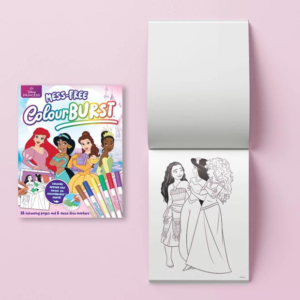 INKredibles Disney Princess Mess Free ColourBurst Pictures - Book