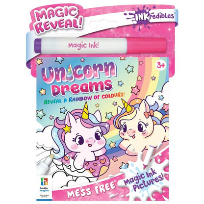 INKredibles Magic Reveal Unicorn Dreams Mess Free Magic Ink Pictures! - Book