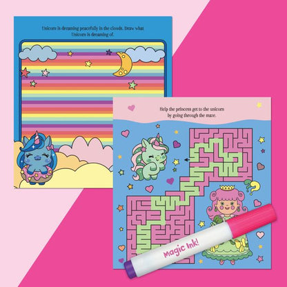 INKredibles Magic Reveal Unicorn Dreams Mess Free Magic Ink Pictures! - Book