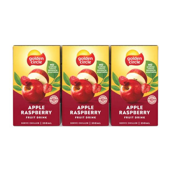 GOLDEN CIRCLE TETRA 6 PK DRINK:RASPBERRY:.:1.5 LITRE