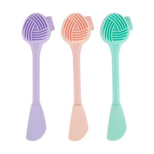 3 Pack Silicone Face Brushes, Pink, Lilac and Mint - OXX Skincare