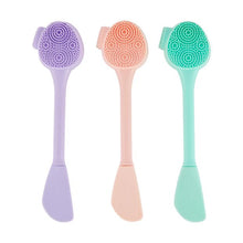 3 Pack Silicone Face Brushes, Pink, Lilac and Mint - OXX Skincare