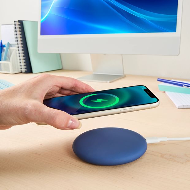 15W Wireless Charging Pad, Blue - Anko