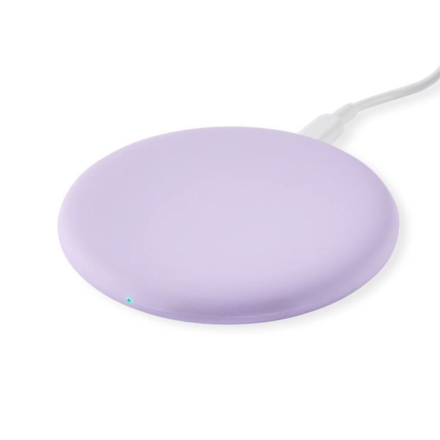 15W Wireless Charging Pad, Purple - Anko