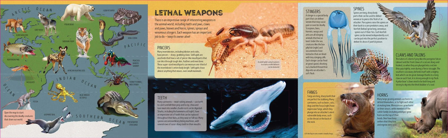 Lonely Planet Kids Deadly Animal Atlas by Camilla de la Bedoyere - Book