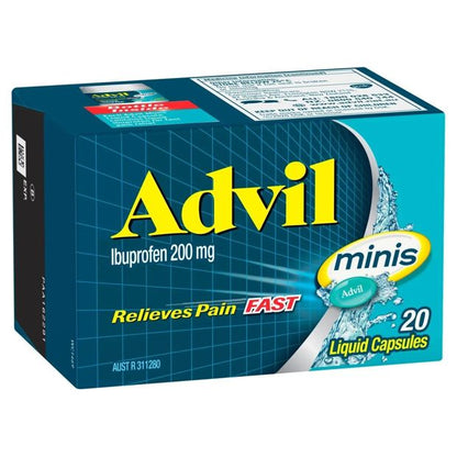 20 pack Advil Ibuprofen 200 mg Minis Liquid Capsules