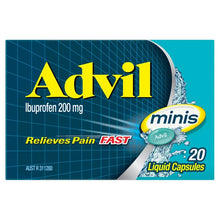 20 pack Advil Ibuprofen 200 mg Minis Liquid Capsules