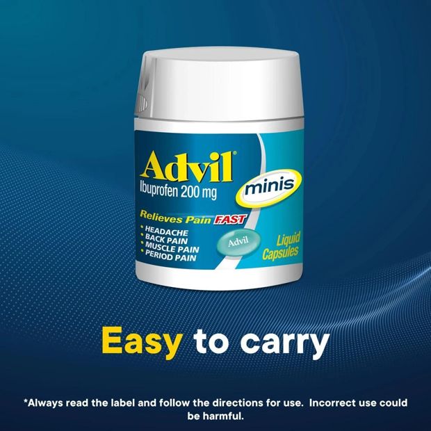 20 pack Advil Ibuprofen 200 mg Minis Liquid Capsules
