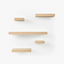5 Pack Floating Shelves, Oak Look - Anko