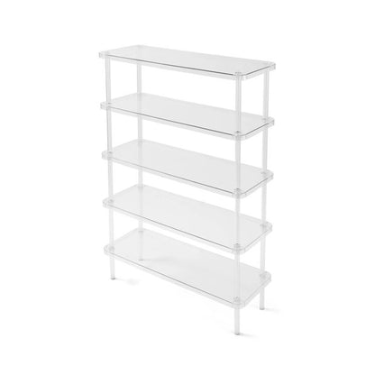 5 Tier Clear Shoe Rack, Clear - Anko
