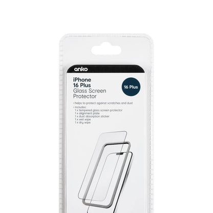 iPhone 16 Plus Glass Screen Protector - Anko